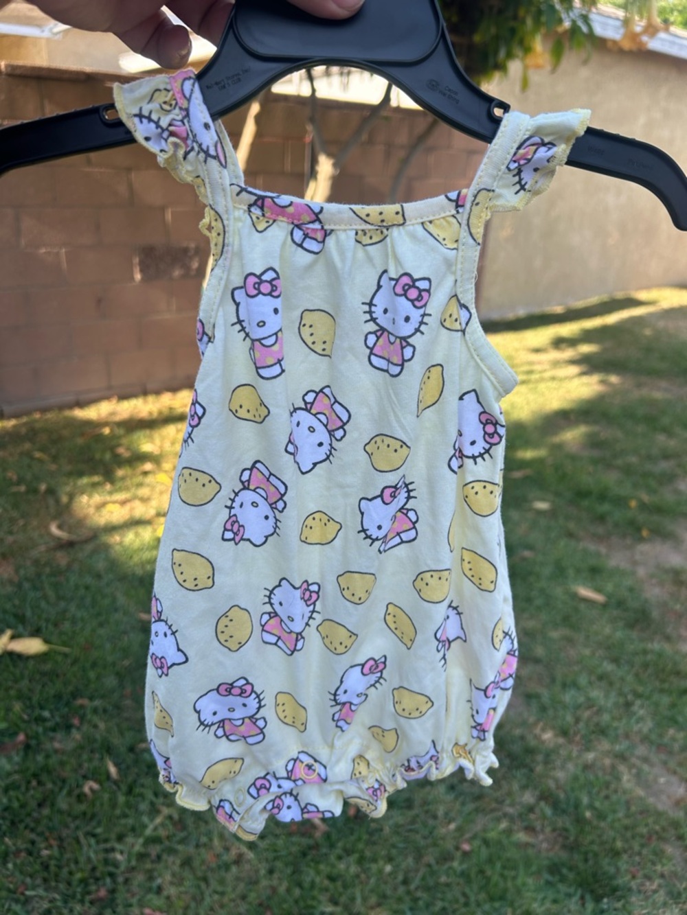 Sanrio Hello Kitty Yellow & Pink Baby Romper
